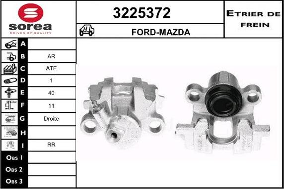 Sera 3225372 - Гальмівний супорт autocars.com.ua