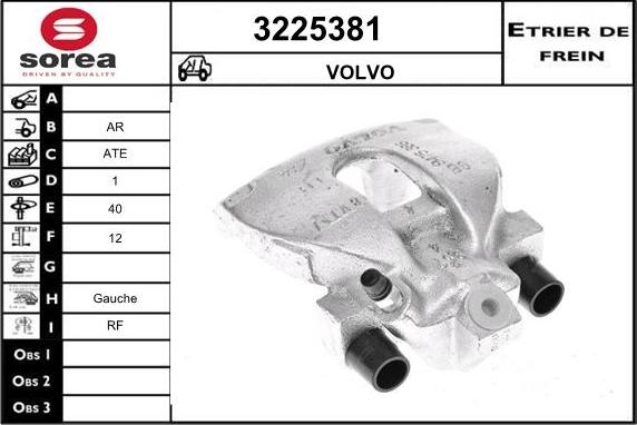 Sera 3225381 - Гальмівний супорт autocars.com.ua