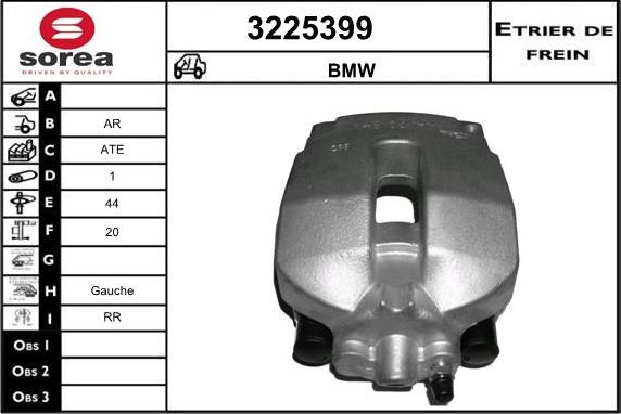 Sera 3225399 - Гальмівний супорт autocars.com.ua