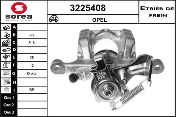 Sera 3225408 - Гальмівний супорт autocars.com.ua