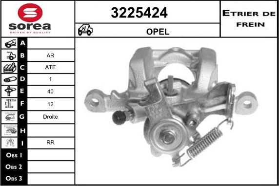 Sera 3225424 - Гальмівний супорт autocars.com.ua