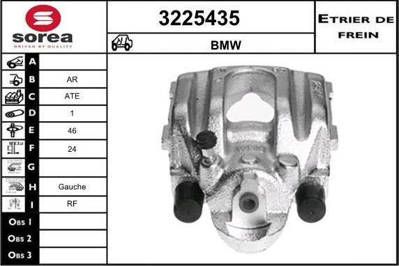 Sera 3225435 - Гальмівний супорт autocars.com.ua