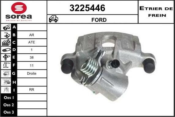 Sera 3225446 - Гальмівний супорт autocars.com.ua