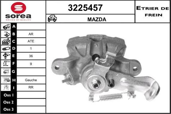 Sera 3225457 - Гальмівний супорт autocars.com.ua