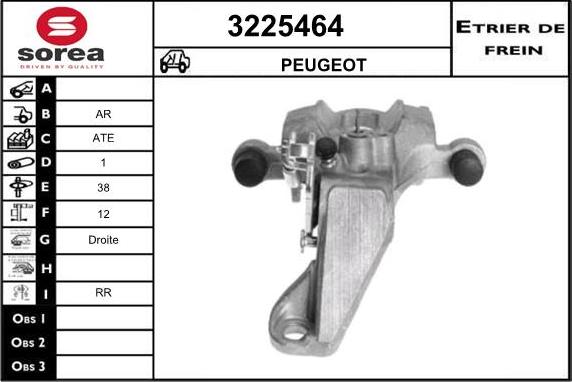 Sera 3225464 - Гальмівний супорт autocars.com.ua