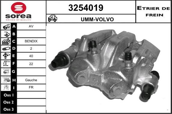 Sera 3254019 - Гальмівний супорт autocars.com.ua