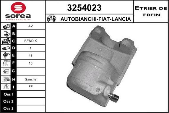 Sera 3254023 - Гальмівний супорт autocars.com.ua