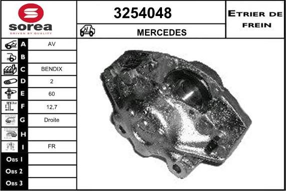 Sera 3254048 - Гальмівний супорт autocars.com.ua