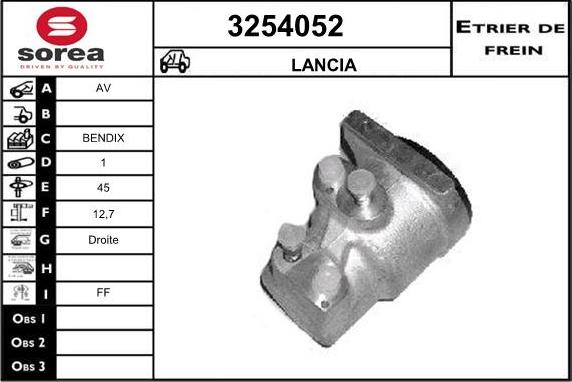 Sera 3254052 - Гальмівний супорт autocars.com.ua