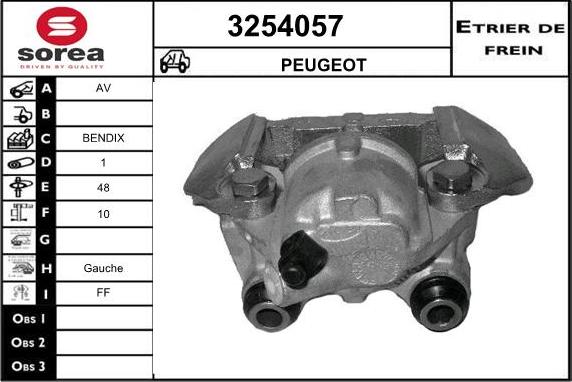 Sera 3254057 - Гальмівний супорт autocars.com.ua