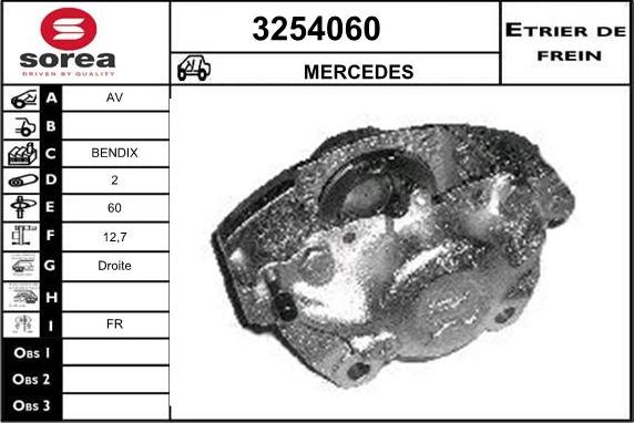 Sera 3254060 - Гальмівний супорт autocars.com.ua