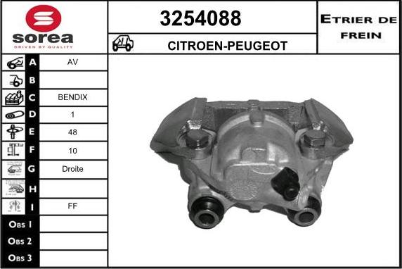 Sera 3254088 - Гальмівний супорт autocars.com.ua