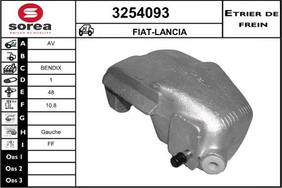 Sera 3254093 - Гальмівний супорт autocars.com.ua