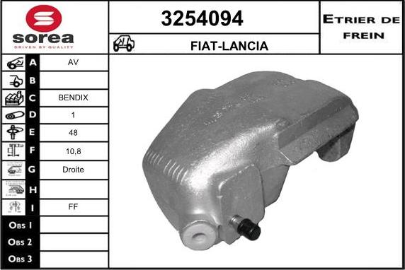 Sera 3254094 - Гальмівний супорт autocars.com.ua