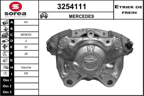 Sera 3254111 - Тормозной суппорт autodnr.net