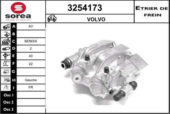 Sera 3254173 - Гальмівний супорт autocars.com.ua