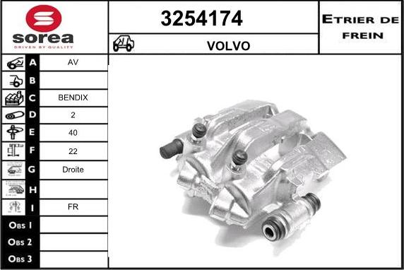 Sera 3254174 - Гальмівний супорт autocars.com.ua