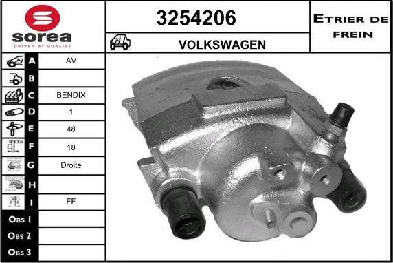 Sera 3254206 - Тормозной суппорт autodnr.net