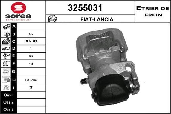 Sera 3255031 - Гальмівний супорт autocars.com.ua