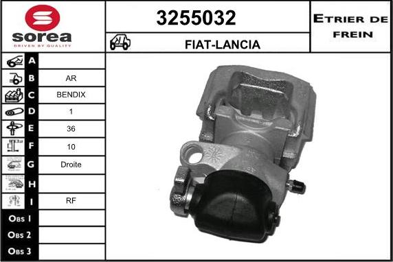 Sera 3255032 - Гальмівний супорт autocars.com.ua