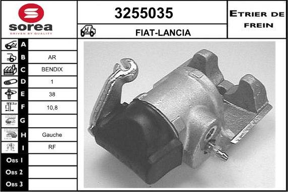 Sera 3255035 - Гальмівний супорт autocars.com.ua