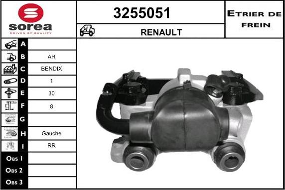 Sera 3255051 - Гальмівний супорт autocars.com.ua