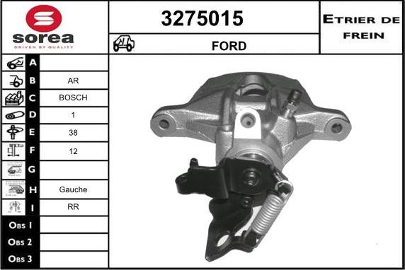 Sera 3275015 - Гальмівний супорт autocars.com.ua