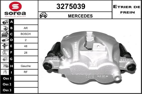 Sera 3275039 - Тормозной суппорт autodnr.net