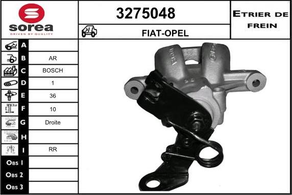 Sera 3275048 - Гальмівний супорт autocars.com.ua