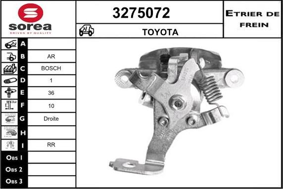 Sera 3275072 - Гальмівний супорт autocars.com.ua