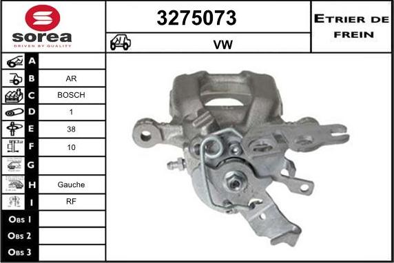 Sera 3275073 - Тормозной суппорт autodnr.net