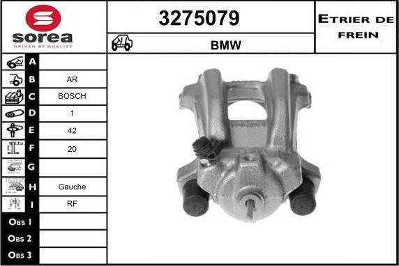 Sera 3275079 - Гальмівний супорт autocars.com.ua