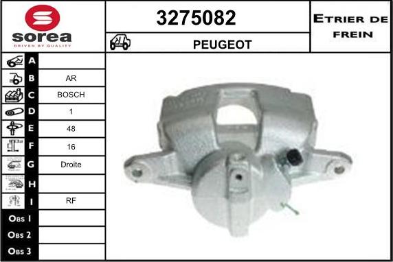 Sera 3275082 - Тормозной суппорт autodnr.net