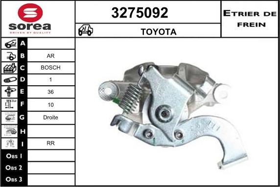 Sera 3275092 - Гальмівний супорт autocars.com.ua