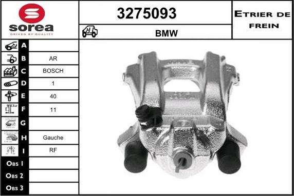 Sera 3275093 - Гальмівний супорт autocars.com.ua