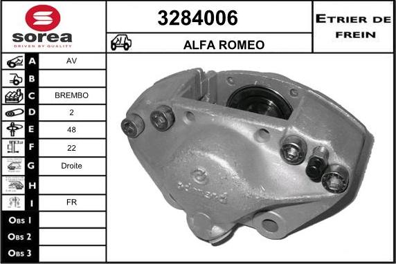 Sera 3284006 - Тормозной суппорт autodnr.net