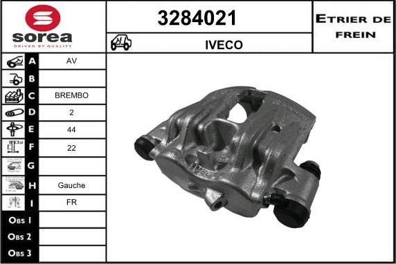 Sera 3284021 - Гальмівний супорт autocars.com.ua