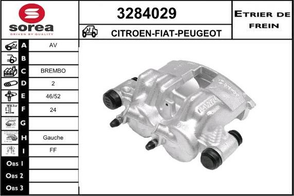 Sera 3284029 - Гальмівний супорт autocars.com.ua