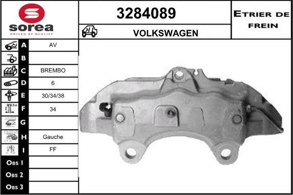 Sera 3284089 - Гальмівний супорт autocars.com.ua