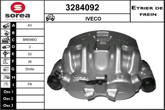 Sera 3284092 - Тормозной суппорт autodnr.net