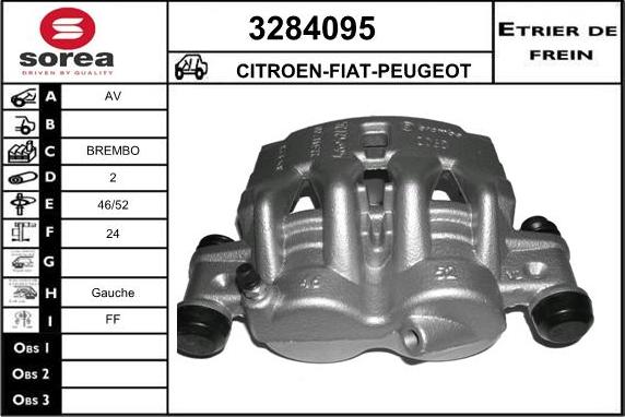 Sera 3284095 - Гальмівний супорт autocars.com.ua