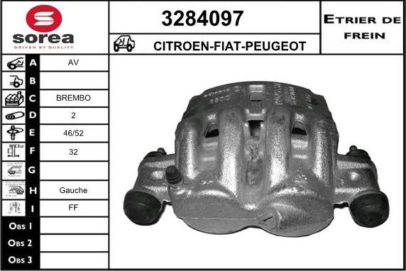 Sera 3284097 - Гальмівний супорт autocars.com.ua