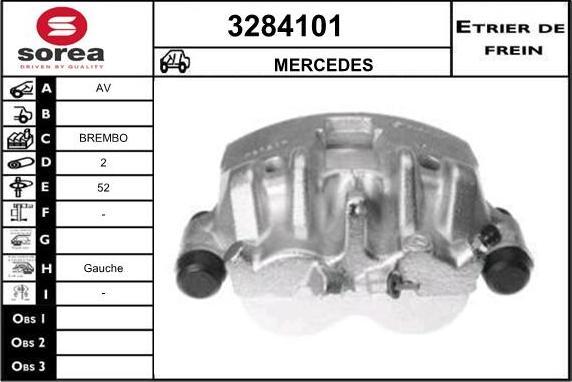 Sera 3284101 - Гальмівний супорт autocars.com.ua