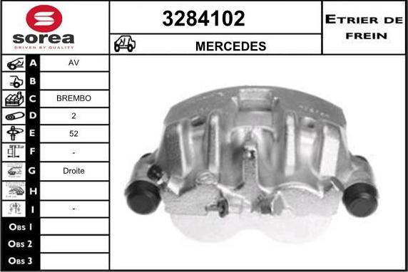 Sera 3284102 - Гальмівний супорт autocars.com.ua