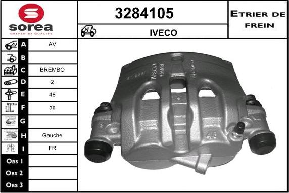 Sera 3284105 - Гальмівний супорт autocars.com.ua