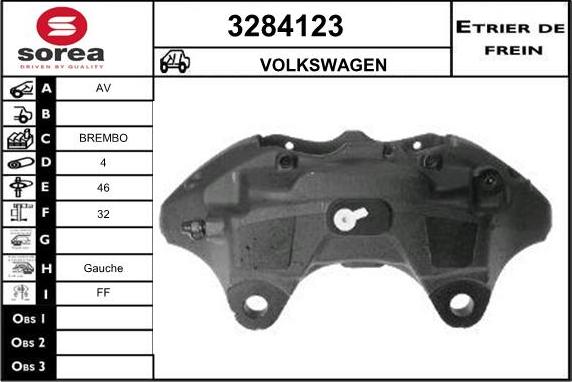 Sera 3284123 - Гальмівний супорт autocars.com.ua