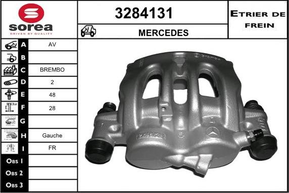 Sera 3284131 - Гальмівний супорт autocars.com.ua