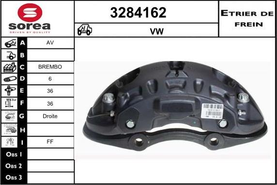 Sera 3284162 - Гальмівний супорт autocars.com.ua