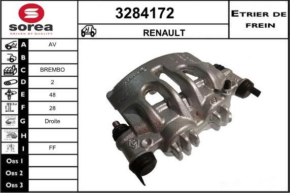 Sera 3284172 - Гальмівний супорт autocars.com.ua