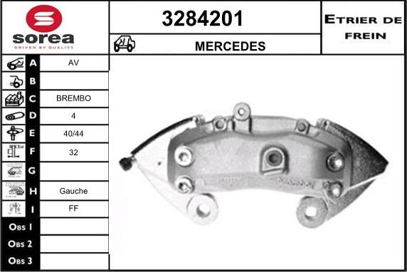 Sera 3284201 - Тормозной суппорт autodnr.net